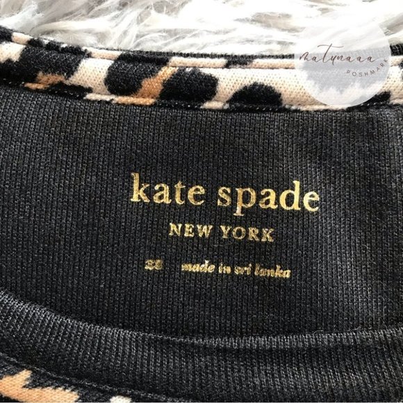 Kate Spade Long Sleeve Leopard Cheetah Top - Picture 3 of 4